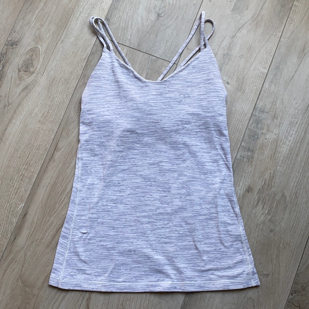 White & Grey Lululemon Tank (6) ☁️ ✨